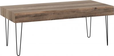 Troy Coffee Table Medium Oak Effect/Black