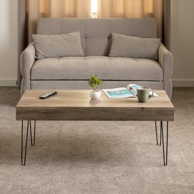 Troy Coffee Table Medium Oak Effect/Black