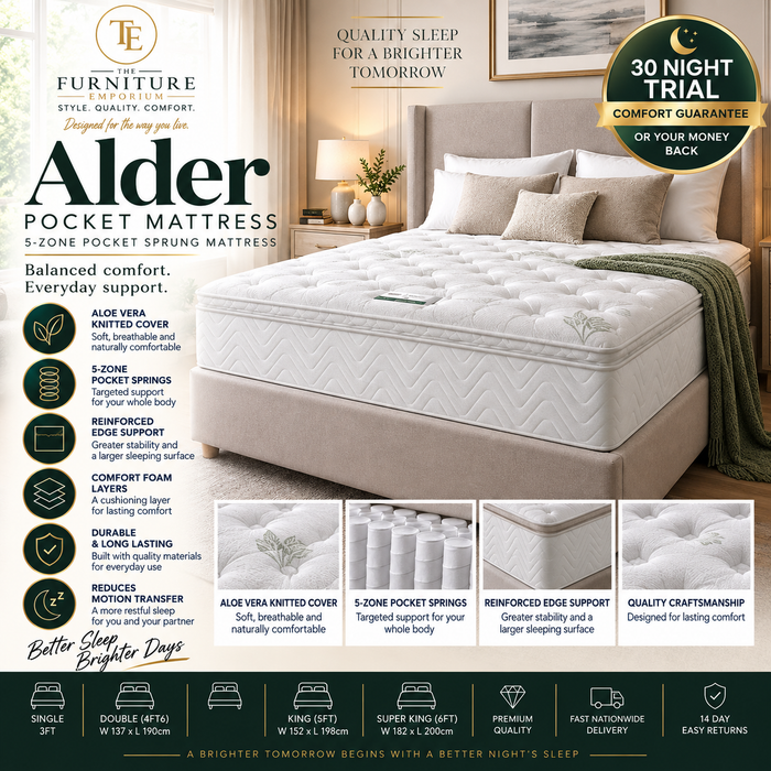 The Alder Pocket Mattress