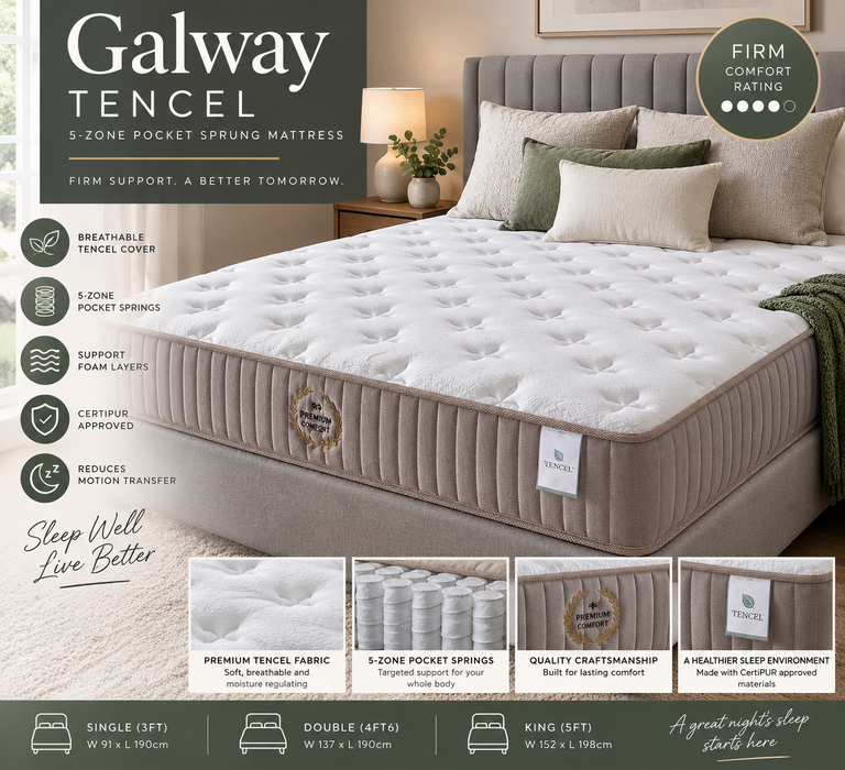 Galway Tencel 5-Zone Pocket Sprung Mattress