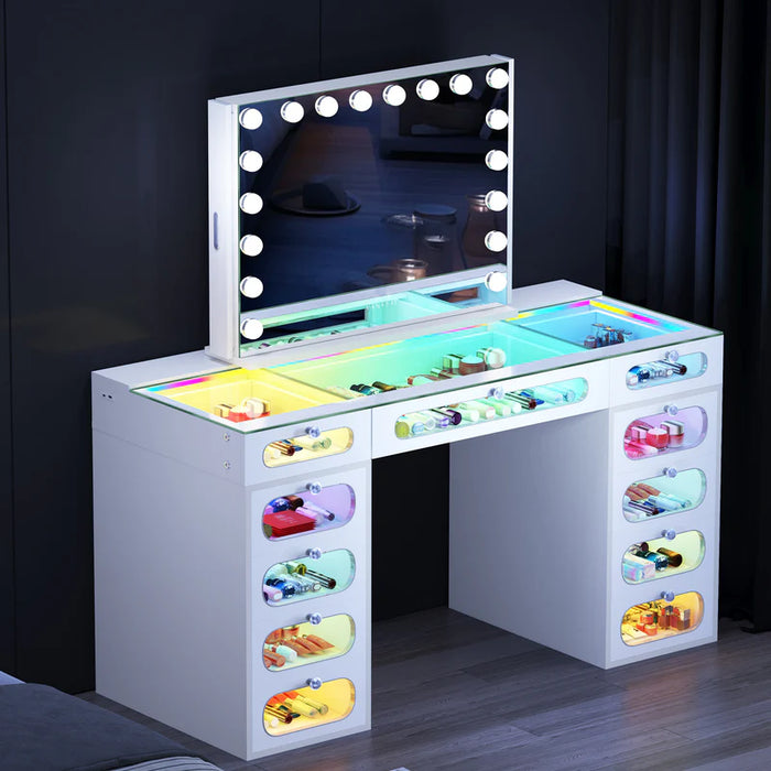 VANITII Hideaway Jewelry Vanity Mirror