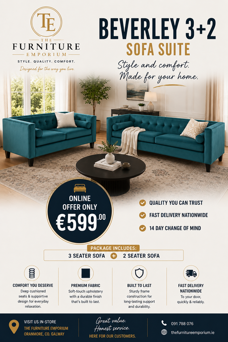 Beverley 3+2 Sofa Suite