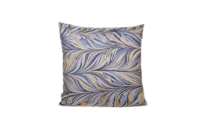 Cushion Abstract Feather Grey