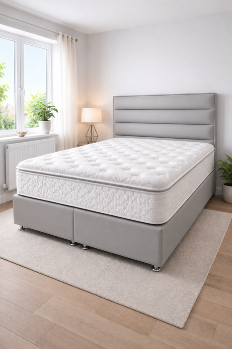 Douglas Ottoman Gaslift Storage Bed — Complete Set with Mattress