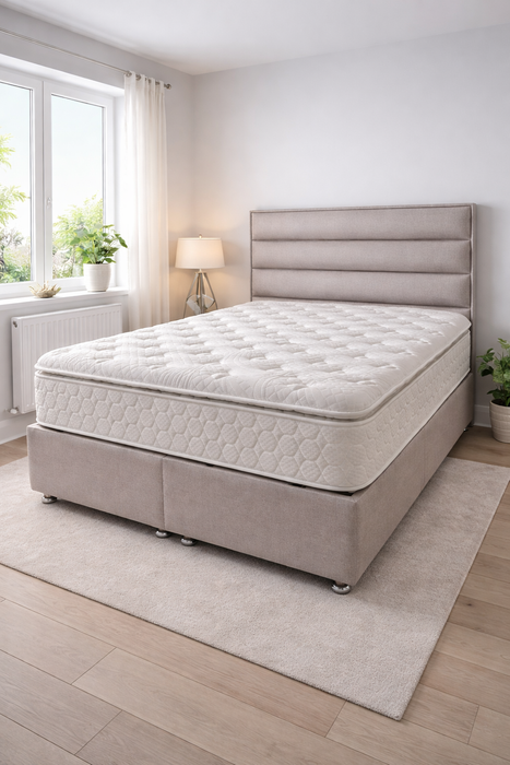 Douglas Ottoman Gaslift Storage Bed — Complete Set with Mattress