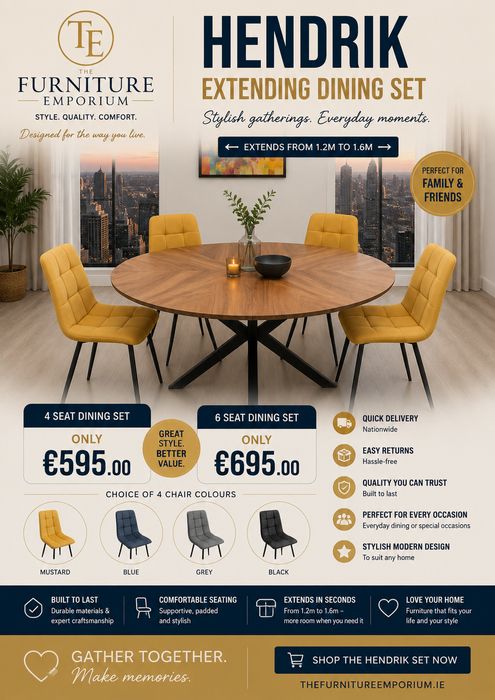 Hendrik Extension Round Dining Set