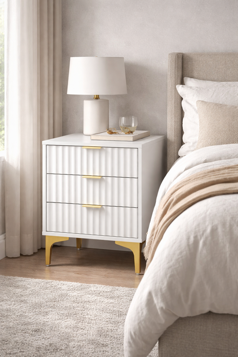 Tralee 3 Drawer Bedside
