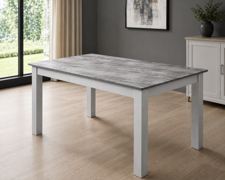 Hampton Grey Marble Effect Dining Set