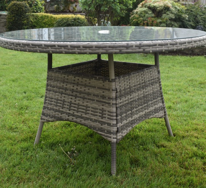 Westport 6 Seater Round Rattan Garden Dining Set