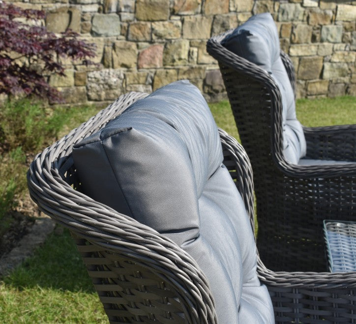 Westport 5 Piece Rattan Companion Set with Footstools
