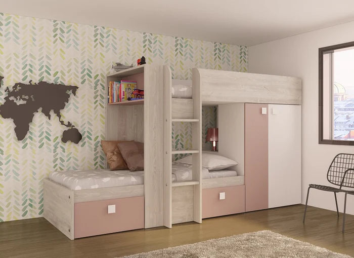 Luna Pink Bunk Bed