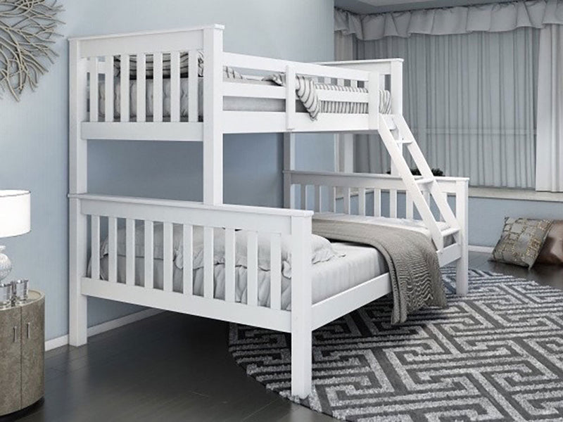 Triple bunk bed small sales double