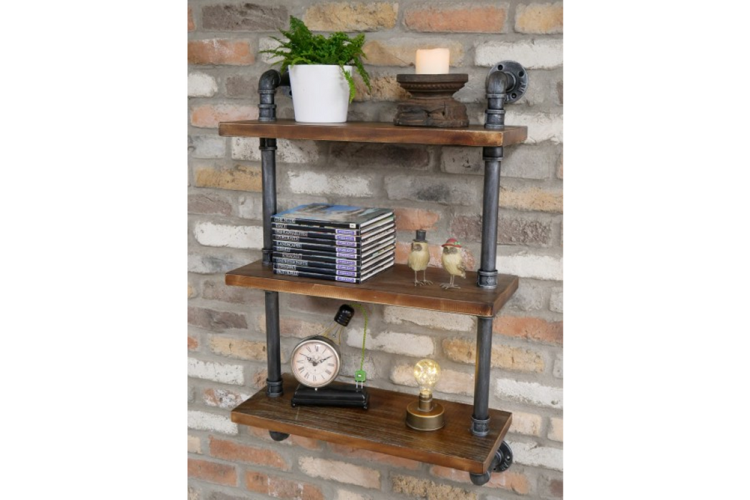 Wall Mounted Pipe Shelves