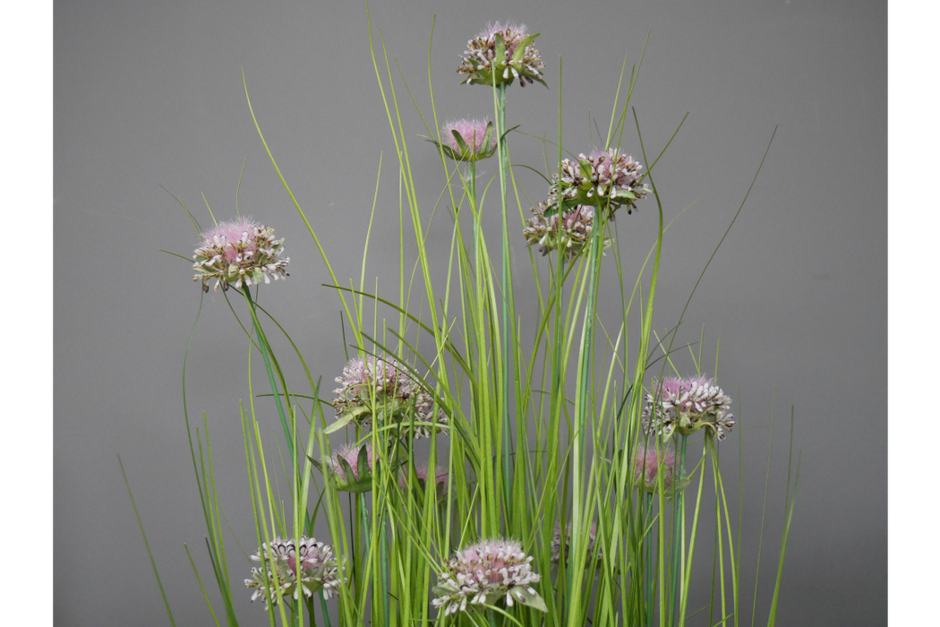 Artificial Grass with Purple Alium