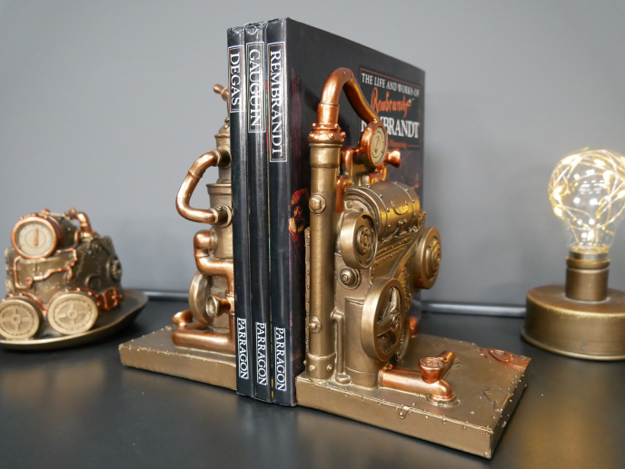 Steampunk Bookends