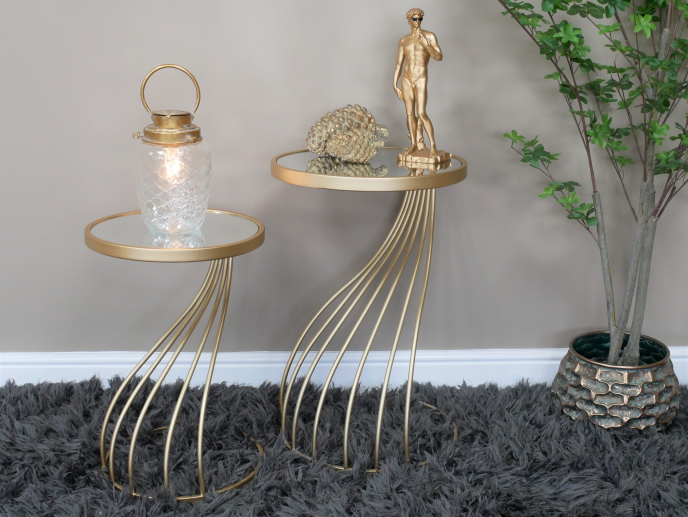 Florence Mirrored Side Table