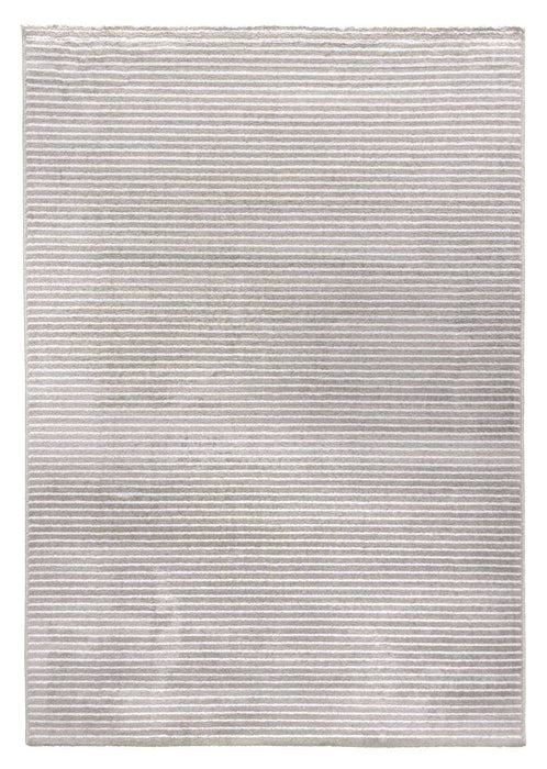 Beige & Cream Striped Rug - Ambience