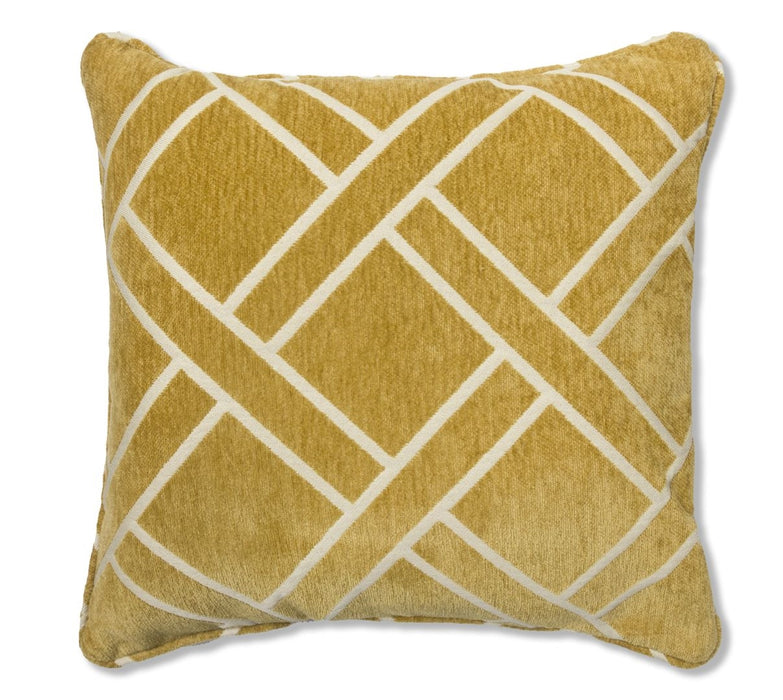 Cubana - Footstool & 4 Cushion Set - Ochre