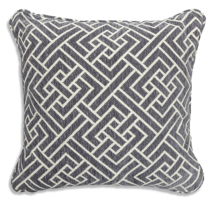 Flair - Footstool & 4 Cushion Set - Grey