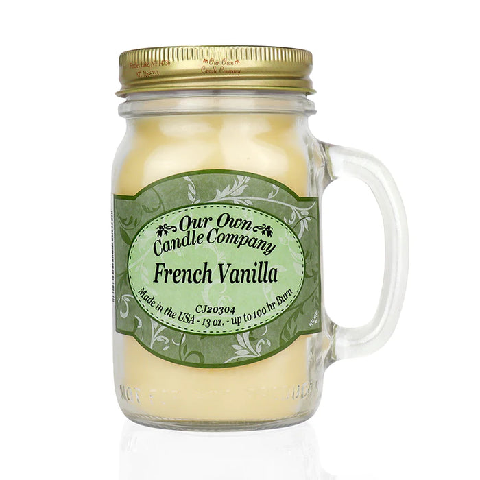 French Vanilla Mason Candle