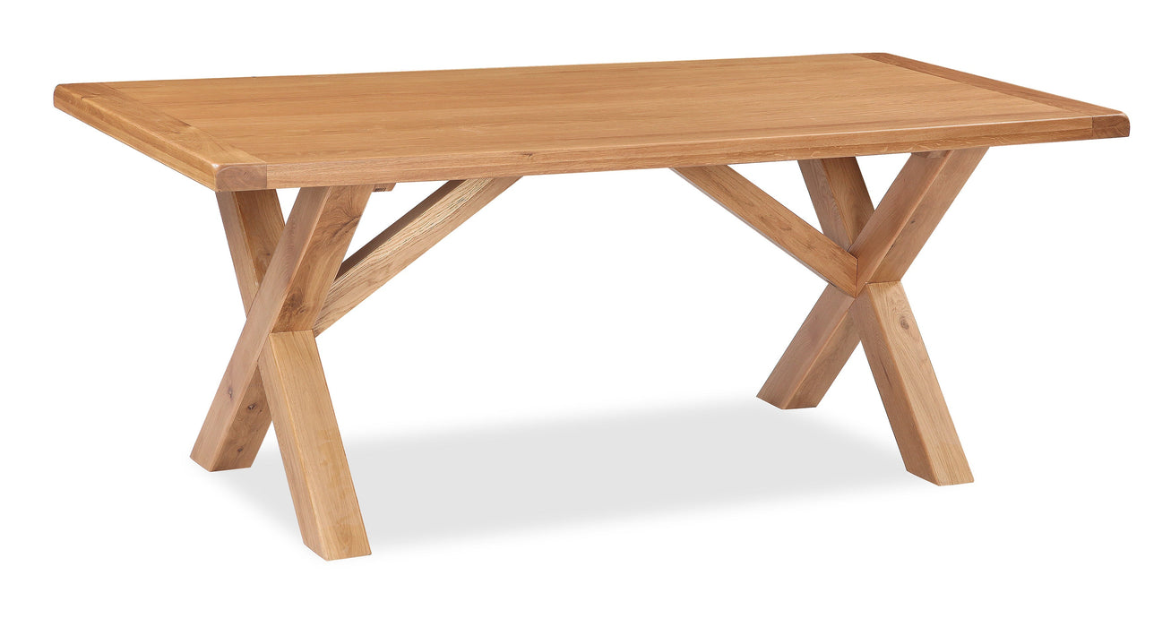 Salisbury Solid Oak - Cross Dining Table 1.9 Meters