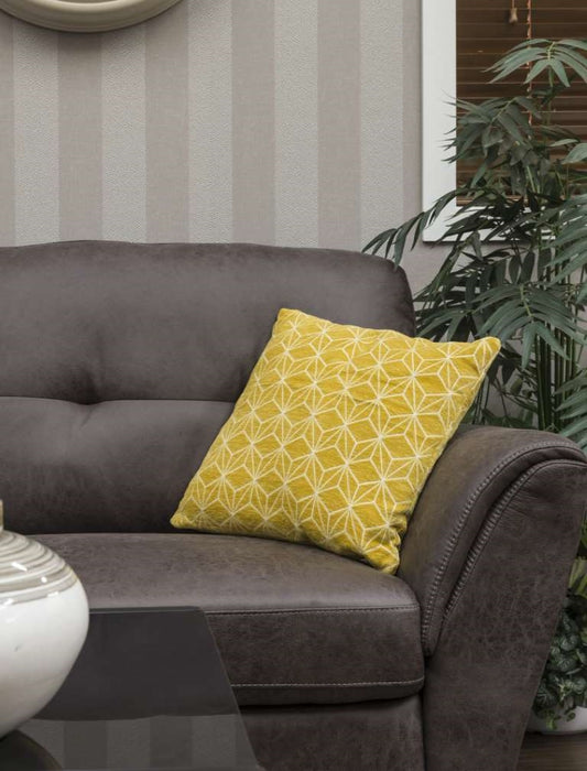 Geo Cushion - Yellow