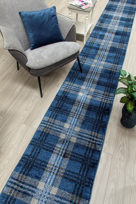 Glendale Cut-to-Measure Hall / Stair Runner - Navy Blue