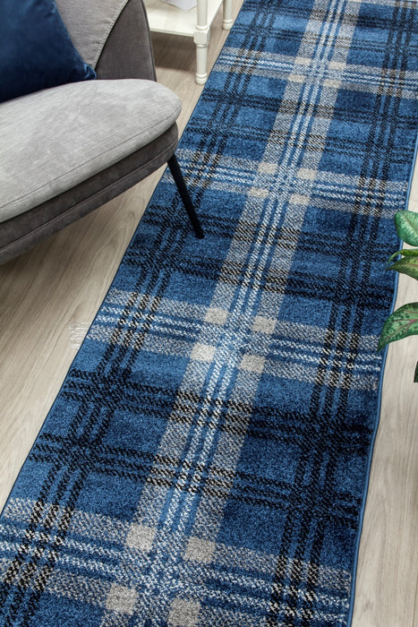 Glendale Cut-to-Measure Hall / Stair Runner - Navy Blue