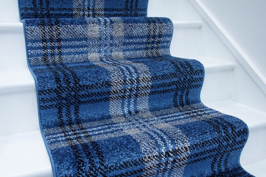 Glendale Cut-to-Measure Hall / Stair Runner - Navy Blue