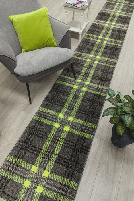 Glendale Cut-to-Measure Hall / Stair Runner - Grey / Green