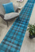 glendale hall stair runner teal grey
