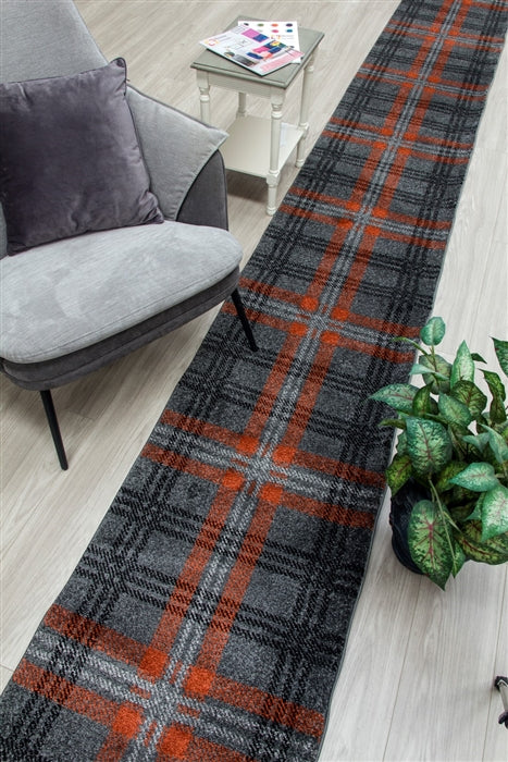 glendale hall stair runner grey terra