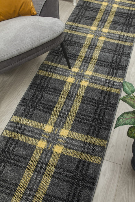 Glendale Cut-to-Measure Hall / Stair Runner - Grey / Yellow