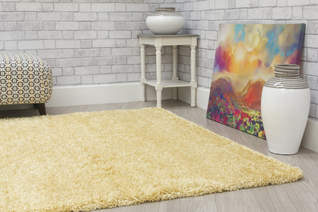 Yellow Shaggy Rug - Dreams