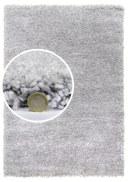 Light Grey Shaggy Rug - Dreams