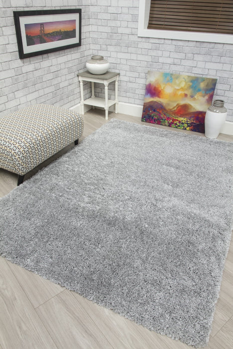 Light Grey Shaggy Rug - Dreams