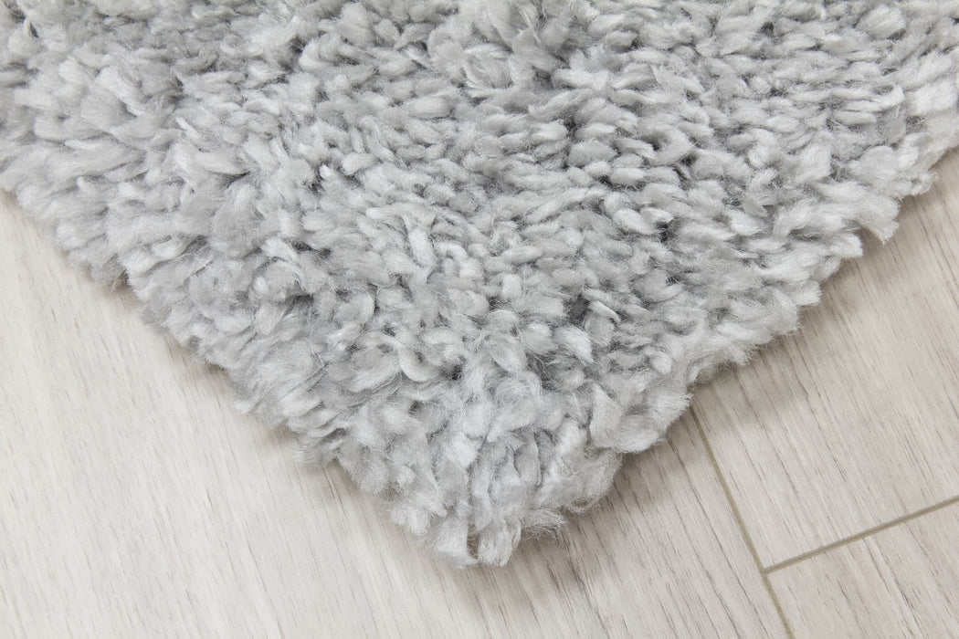 Light Grey Shaggy Rug - Dreams