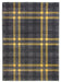 Glendale Tartan Modern Rug Gray Yellow