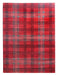 Glendale Tartan Modern Rug Red Gray