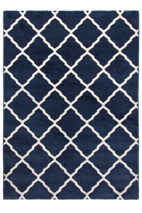 toscana lattice blue rug