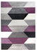 Impulse Hexa Geometric Rug - Grey/Purple