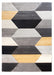 Impulse Hexa Geometric Rug - Grey/Yellow