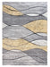 Yellow Grey Waves Rug - Impulse