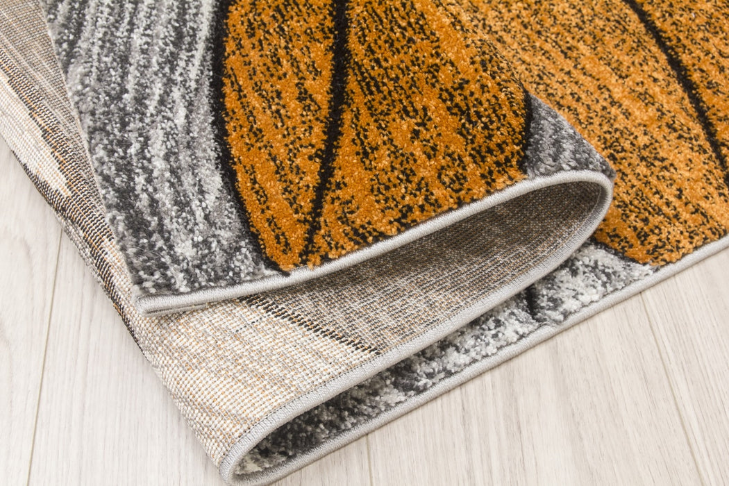 Grey Pumpkin Waves Rug - Impulse