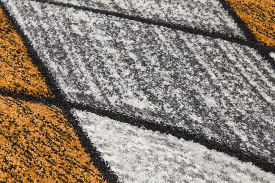 Grey Pumpkin Waves Rug - Impulse