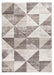 Beige Brown Geometric Triangles Rug - Impulse Triad