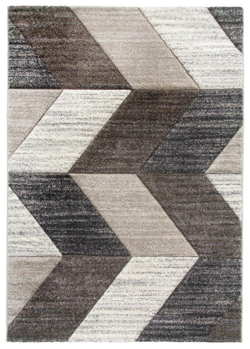 greige chevron modern rug