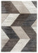 greige chevron modern rug