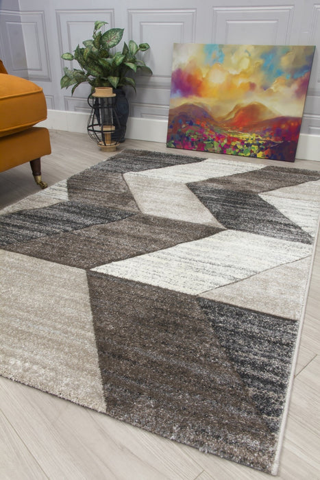 Greige Chevron Rug - Impulse