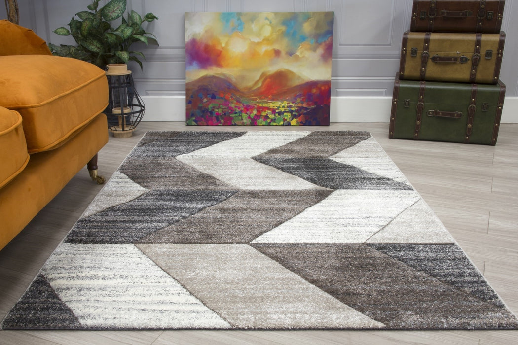 Greige Chevron Rug - Impulse